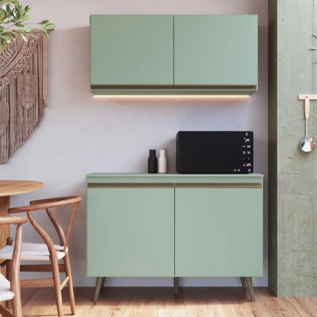 COCINA MODULADA 1.20 MT S/VIDRIO VERDE BELLAGIO - ARTEMIS COCINA MODULADA 1.20 MT S/VIDRIO VERDE BELLAGIO - ARTEMIS
