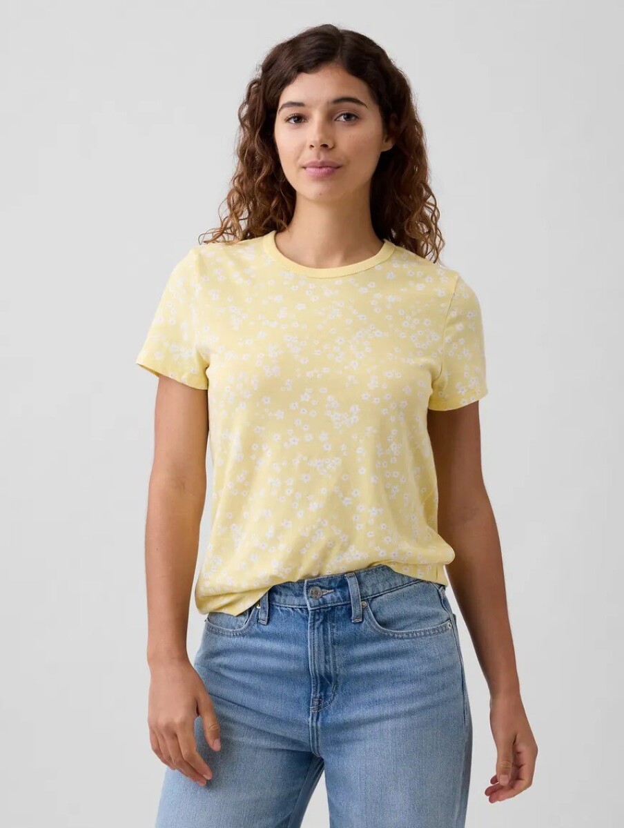 Remera Estampada Mujer - Sp Yellow Floral 