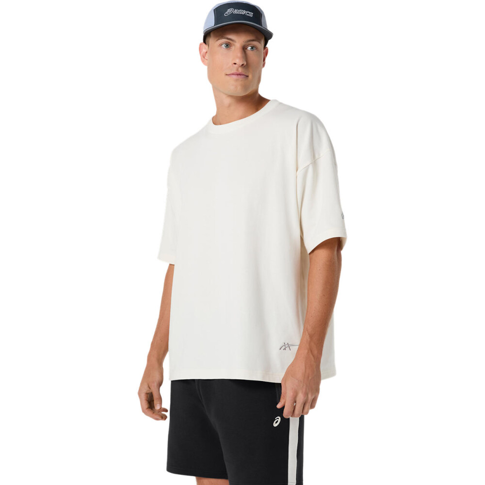 Polo Training Asics Track Club Heritage Relaxed Tee C Unisex Cream