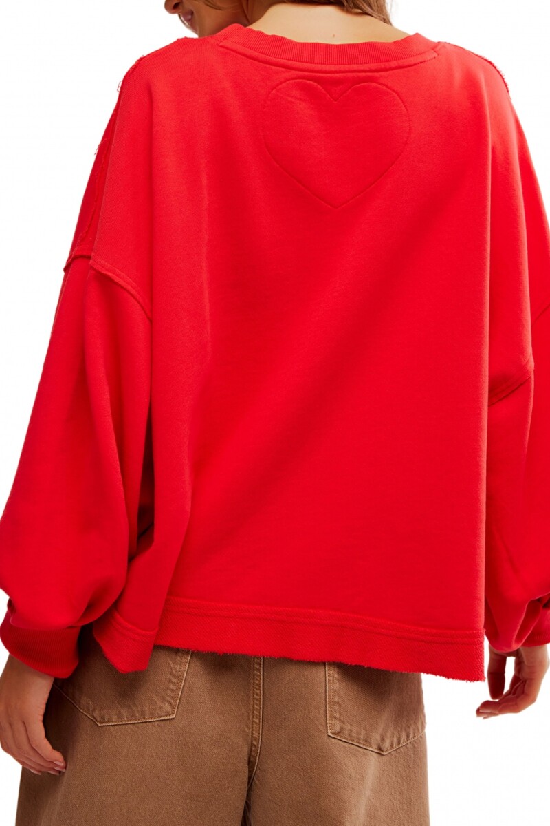 TRISH SWEATSHIRT Rojo