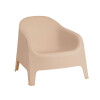 Silla Plastico Skarpo Jardin Liso Taupe