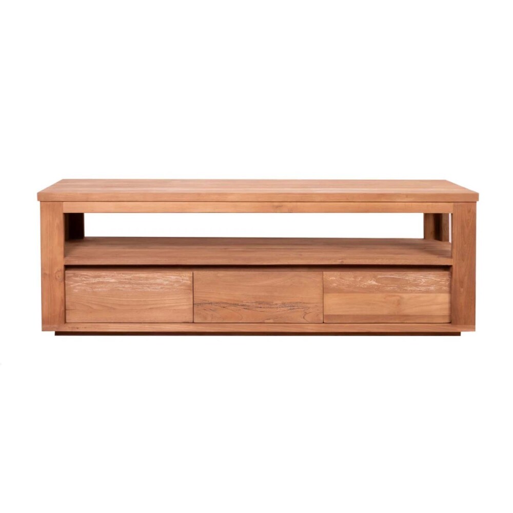 MUEBLE PARA TV MADERA-Y-FIBRA-NATURAL NATURAL-BEIGE HORIZONTE NATURAL