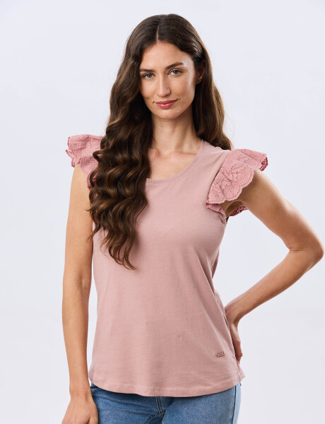REMERA LISA DE ALGODÓN Rosa