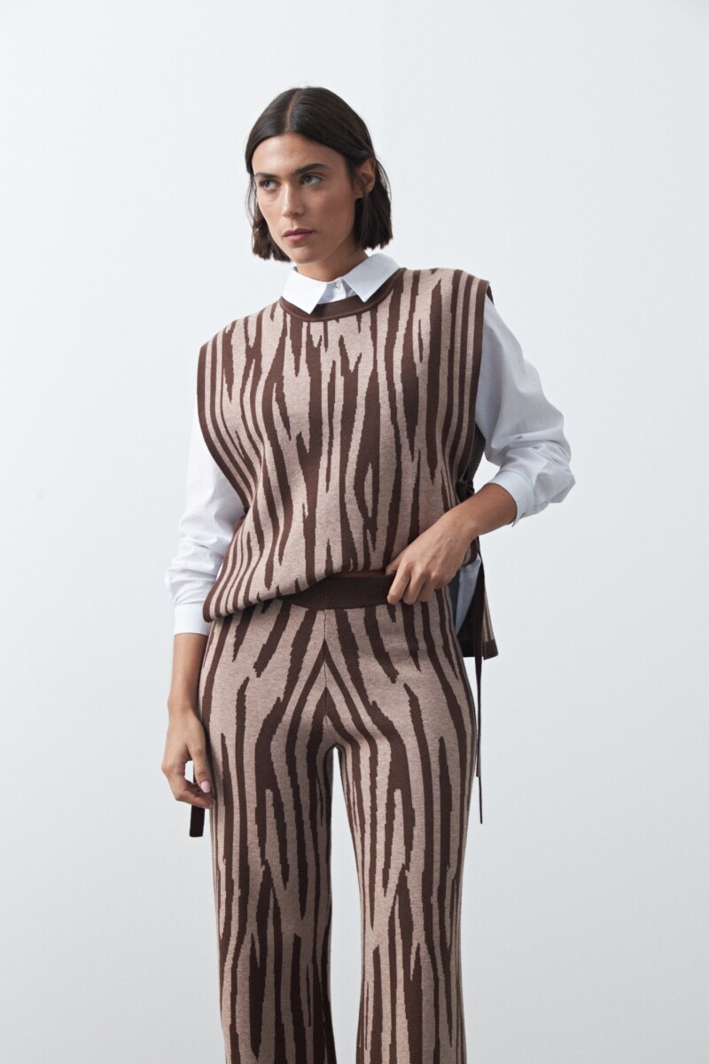 PANTALÓN LILAN Marrón oscuro