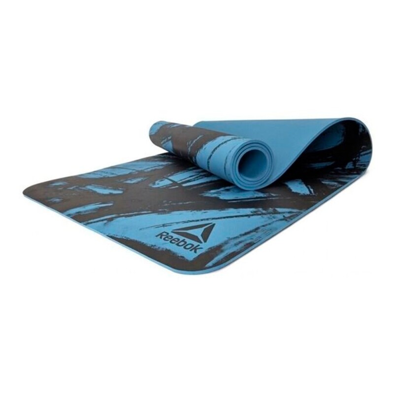 Colchoneta Ecológica Yoga Mat Reebok Camuflada Azul