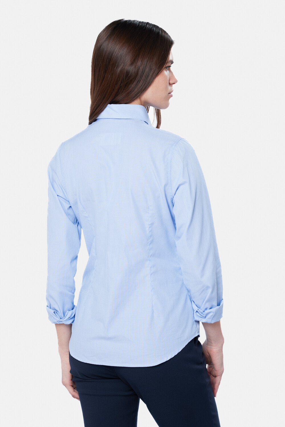 CAMISA ENTALLADA Azul