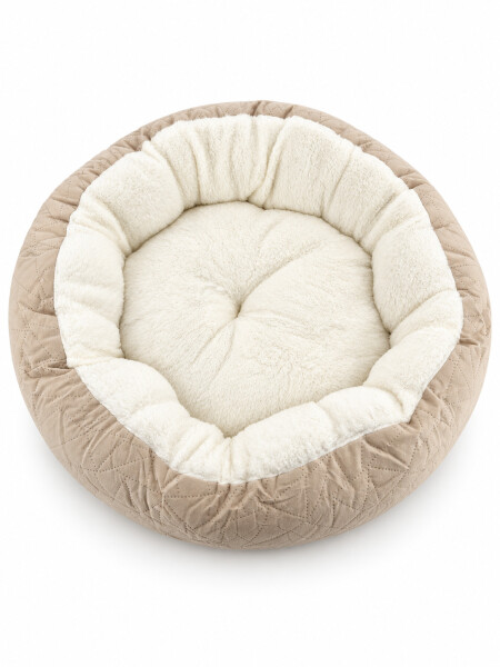 CAMA PERROS OFF WHITE