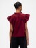 V-FLUTTER SLV EYELET YOKE TOP RED DELICIOUS