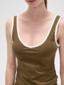 Musculosa Naros Verde Oliva Oscuro