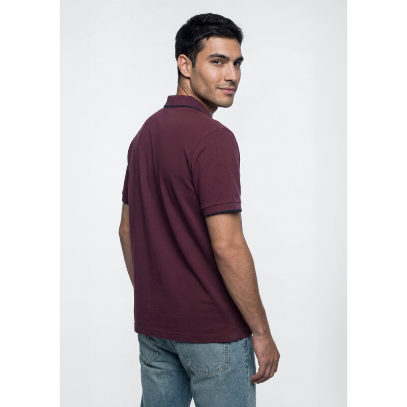 CAMISA POLO MM MASC VERMELHO ESCURO