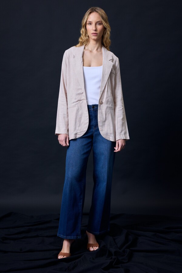 Blazer Lino BEIGE