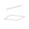 PANEL LED COLGANTE CUADRADO ZURICH II - Colgante LED Cuadrado Zurich II 100 cm Blanco