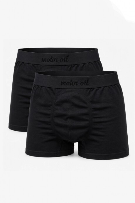 Bóxer Micro Liso Pack x2 Negro