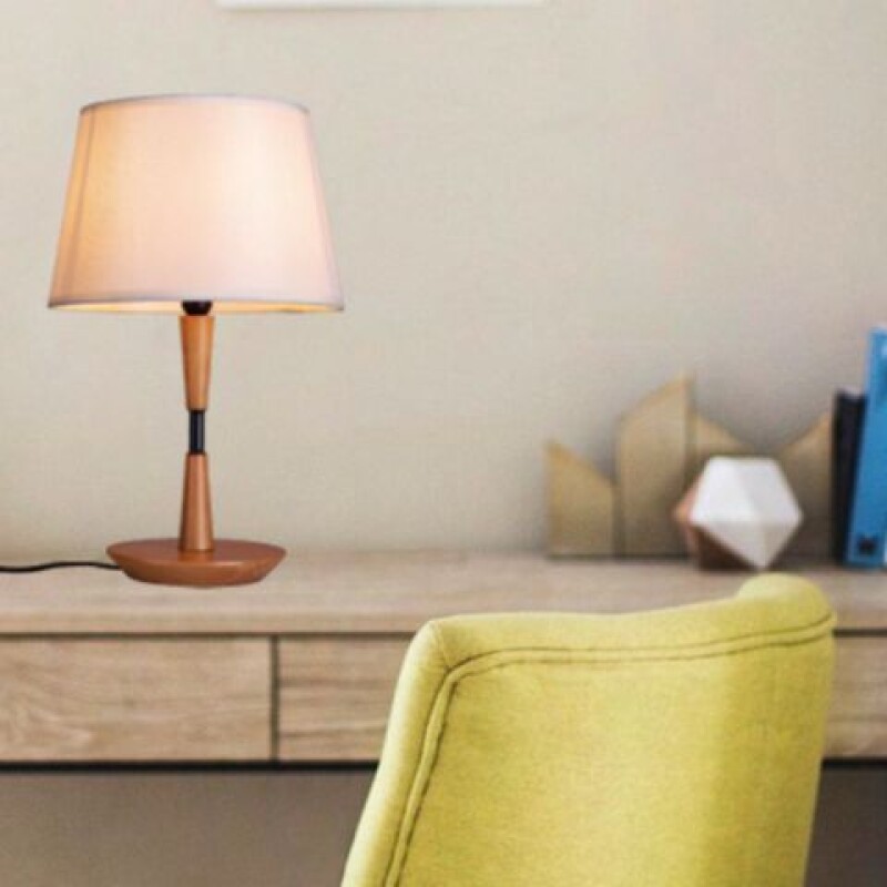 VELADOR DE MESA ESTANDAR 1L E27 PANTALLA BEIGE VELADOR DE MESA ESTANDAR 1L E27 PANTALLA BEIGE