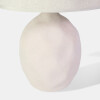 LAMPARA BLANCA/BEIGE P/MESA 39X24CM Unica