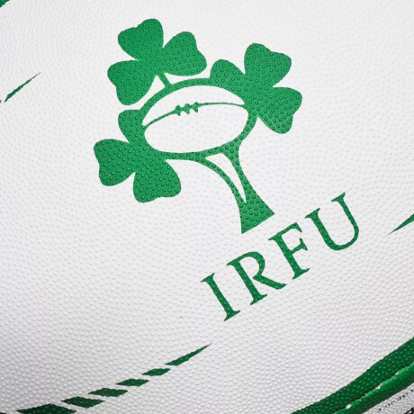 PELOTA RUGBY IRFU White & Green