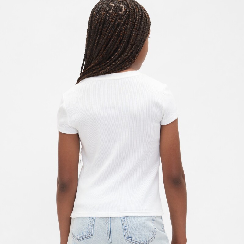 FRCH SS RIBBED TEE NEW OFF WHITE