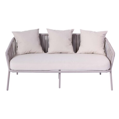 BAYAHIBE (1+2+1) ALUMINIO NATURAL-BEIGE SET DE LIVING