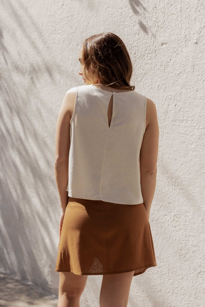 Blusa Blanca Crudo