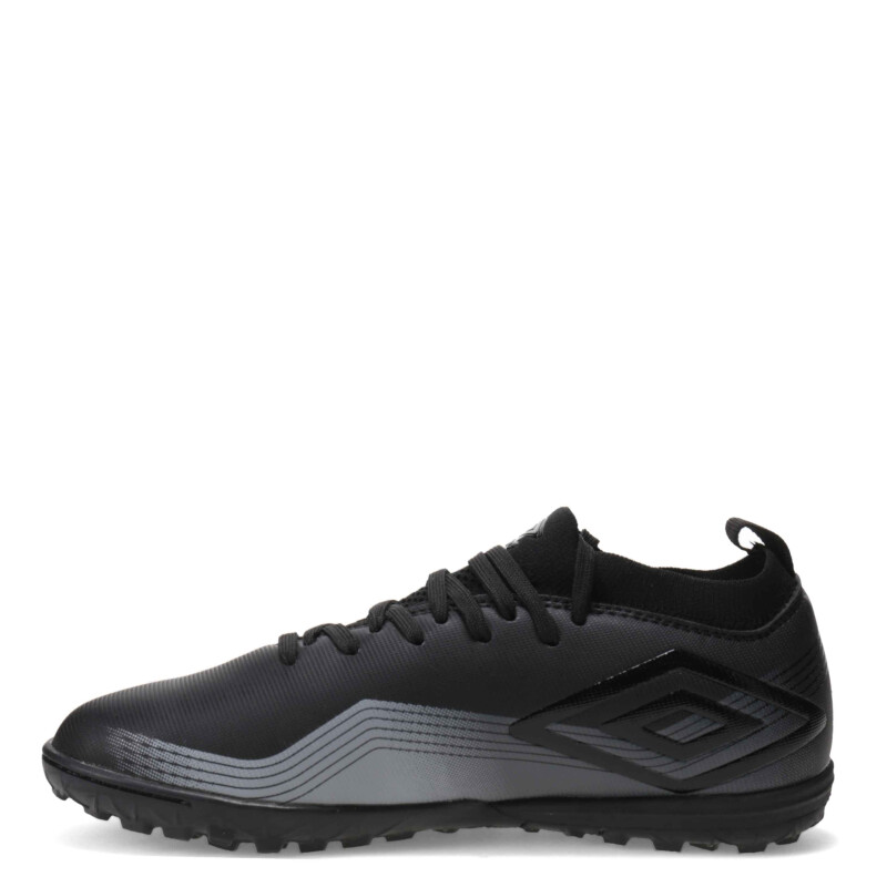Championes de Niños Umbro Futbol 5 Vibe TF Junior Negro - Gris