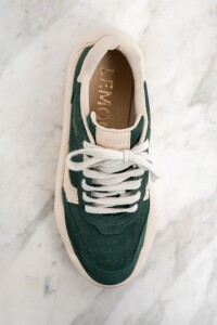 Zapatilla Gamuza Combinada Verde