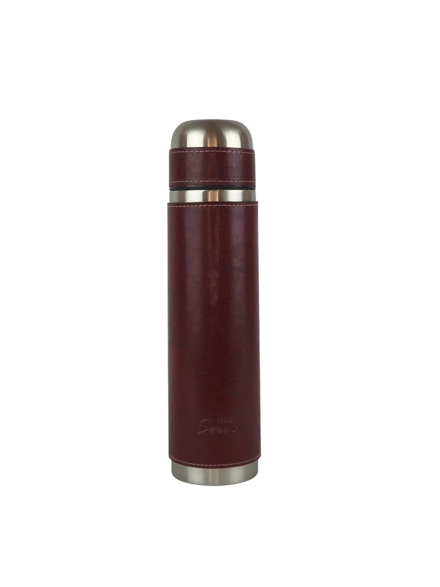 Termo de acero forrado - bordo 