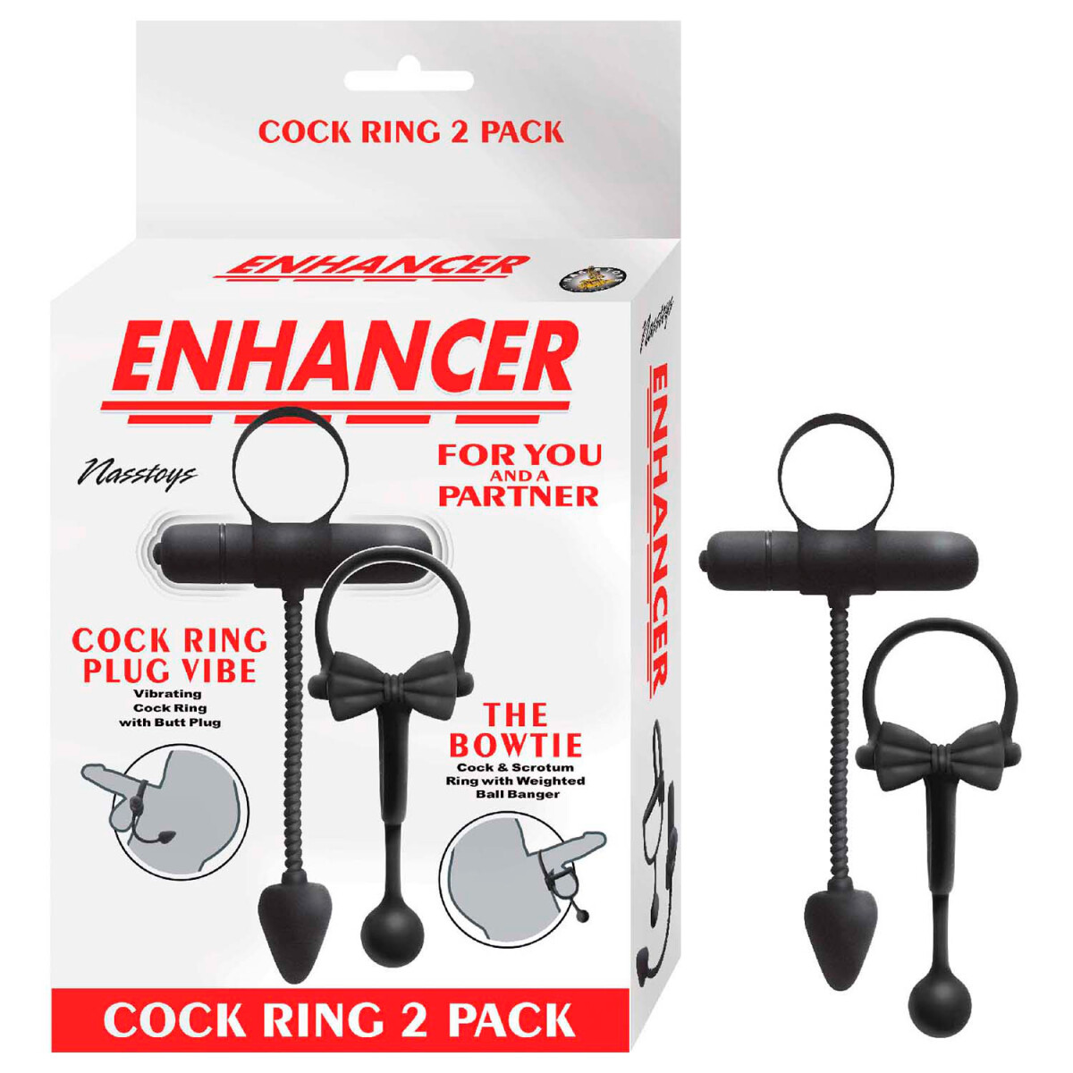 Set Anillos Cock Ring 2 Pack Enhancer 