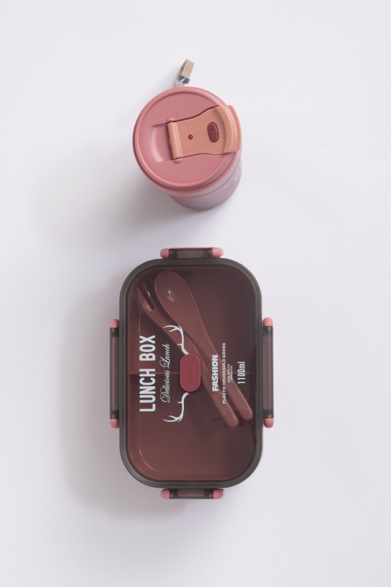 Set lunchera con vaso Bordo