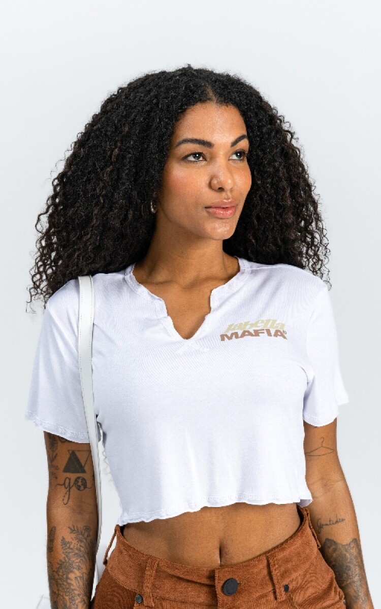 REMERA TOP MANGA CORTA BLANCA 