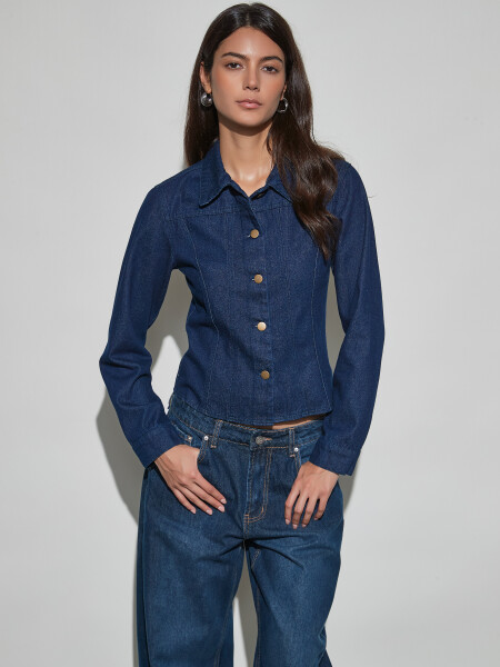 CAMISA MIVRA AZUL OSCURO