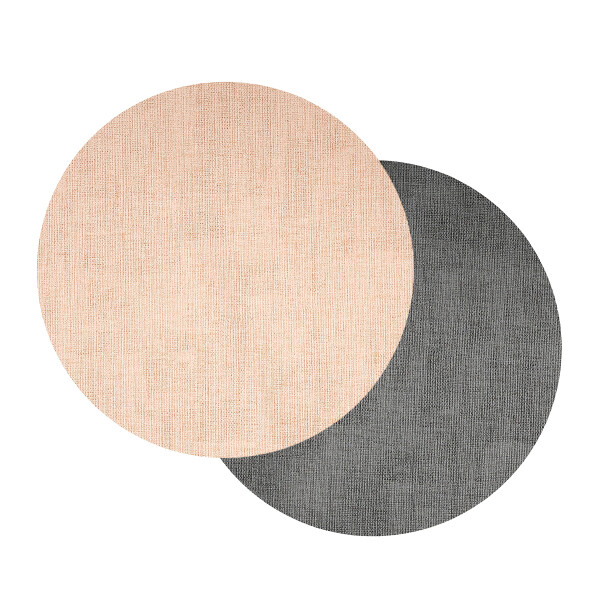 MANTEL INDIVIDUAL DOBLE CARA PREMIUM TEX Ø38CM ROSA GRIS ROSADO