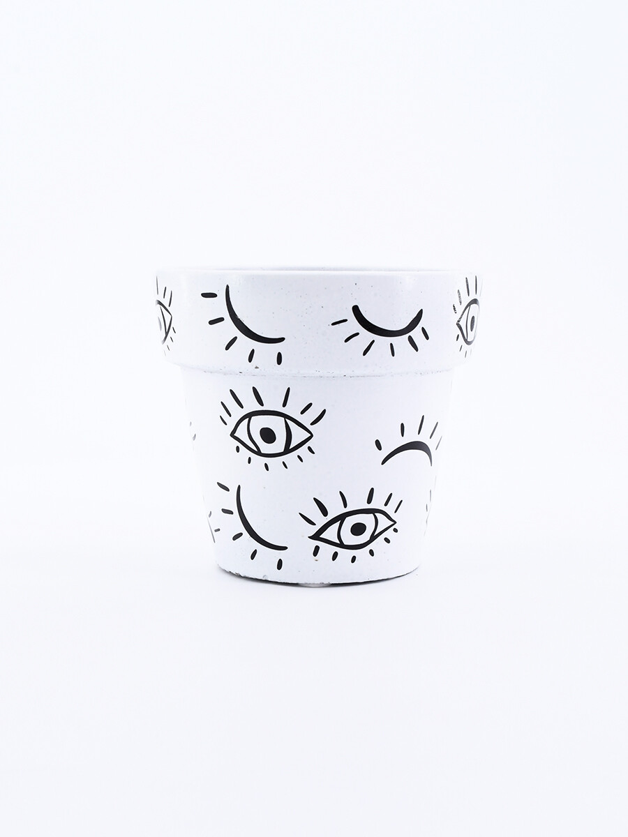 MACETA KIARA - BLANCO 