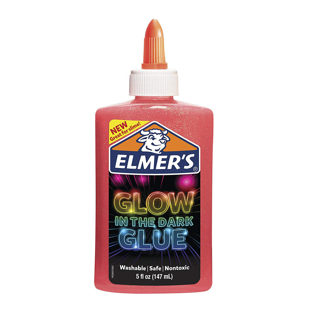 Elmers Cascola Para Slime Brilla En Oscuridad 147ml - Rosado 