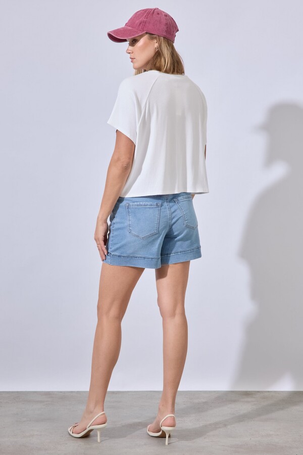 Short Jean Pull On JEAN CLARO