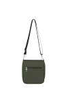 Bandolera con bolsillo frontal Verde