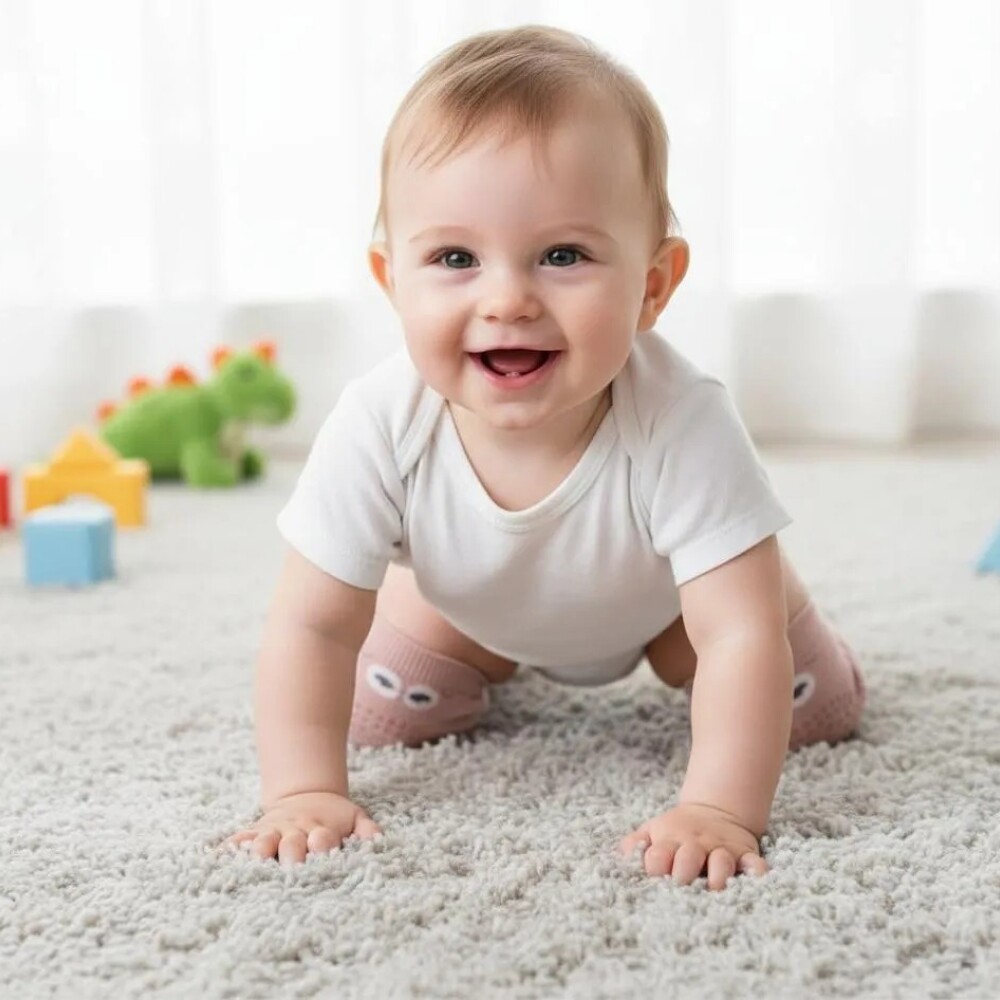 Rodilleras gateo BUBA Carita Rosa