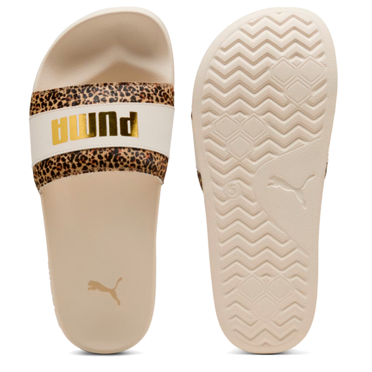 Ojota PUMA Leadcat 2.0 Animal Flair Mujer 402880 01 - Arena-dorado 