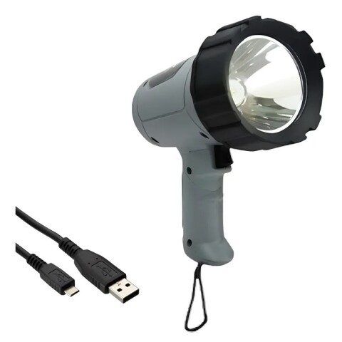 Foco Faro Led Caza Pesca Camping Recargable 220v Y 12 V Foco Faro Led Caza Pesca Camping Recargable 220v Y 12 V