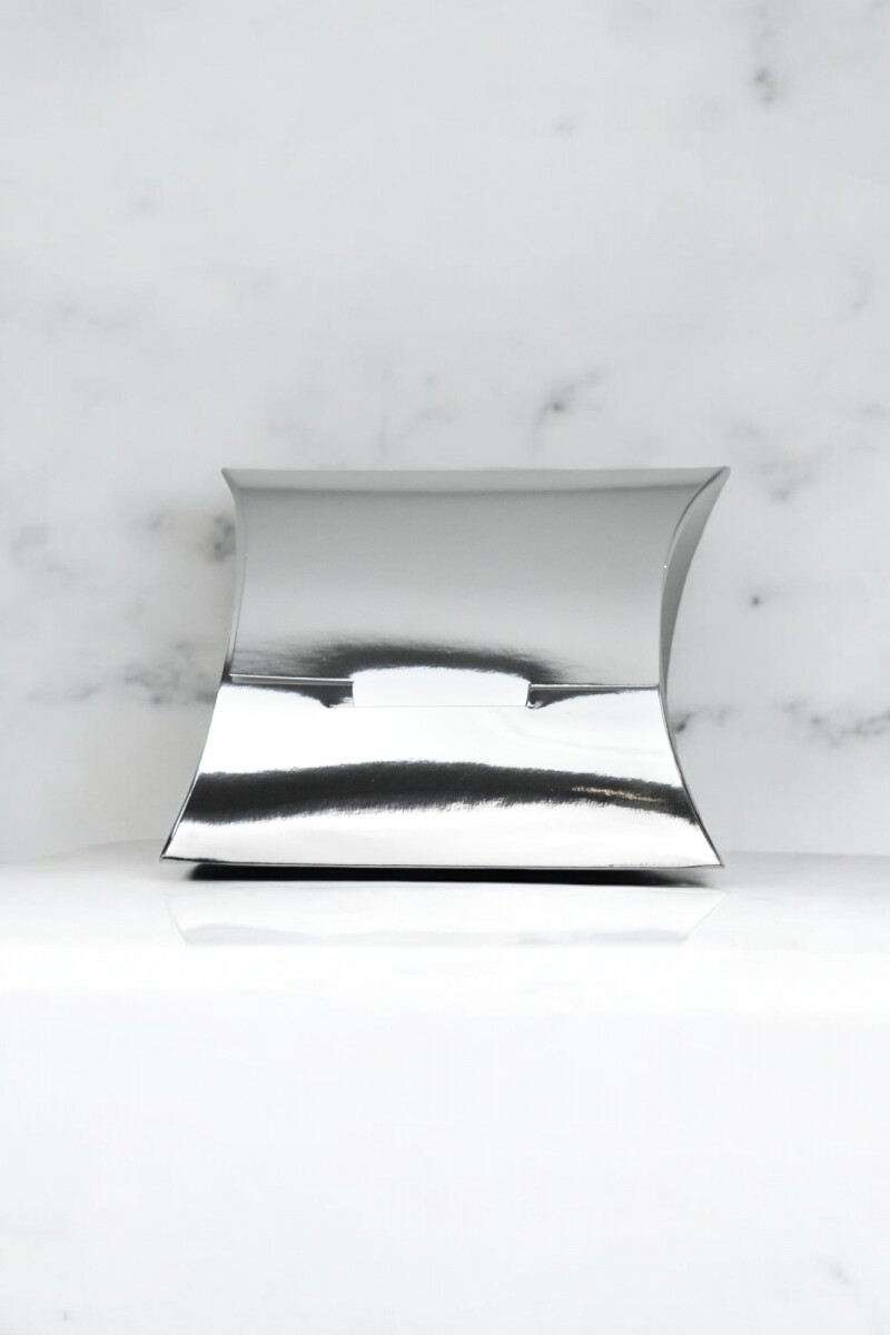 Estuche pillow laminado 7x8 cm. - PLATA 