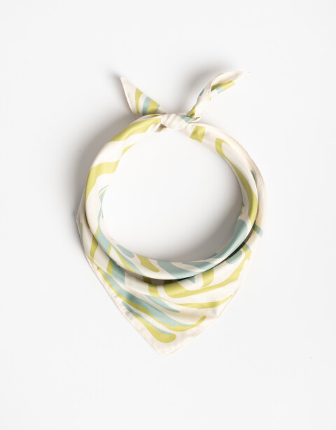 Pañuelos Raso Estampados Varios Pañuelo Estampado - Combinacion Bicolor