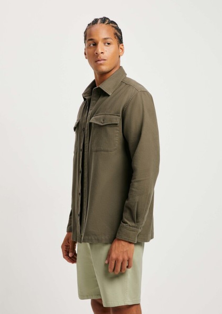 CAMISA ML MASC - GRIS OSCURO 