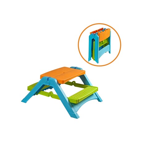Mesa para niños plegable con asientos 103cm x 86cm x 49cm Mesa para niños plegable con asientos 103cm x 86cm x 49cm