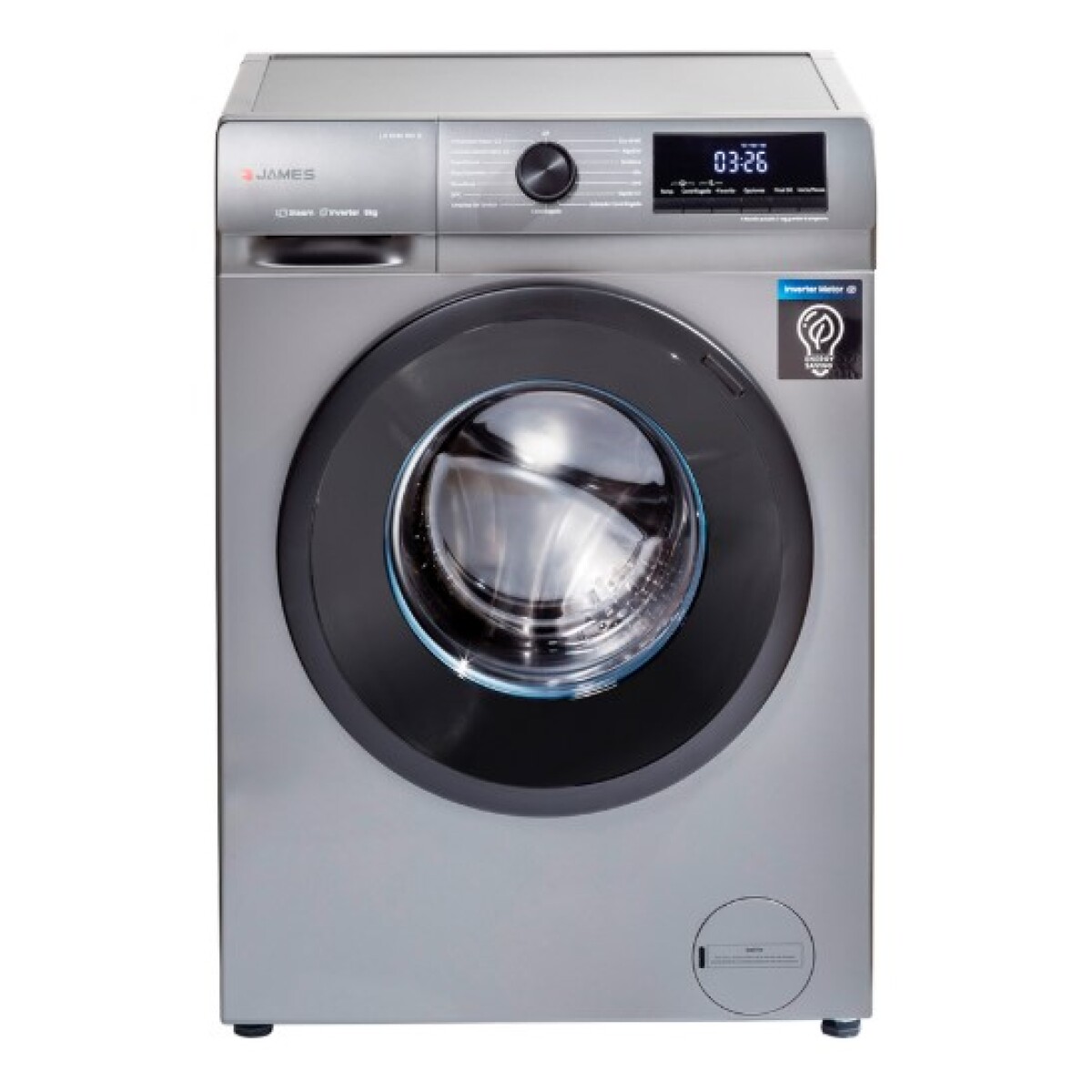Lavarropas JAMES SILVER Carga Frontal INVERTER 