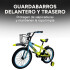 Bicicleta Infantil Yjtong R18 Canasto Parrilla Guardabarros Amarillo 1