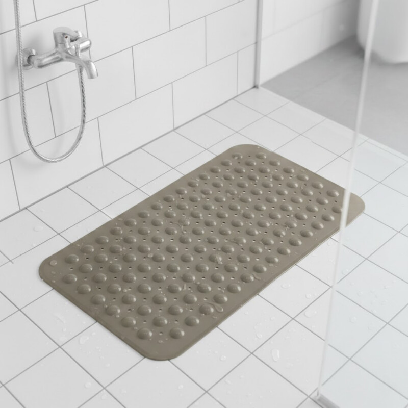 Alfombra con ventosas para el baño 38cm x 70cm BEIGE