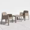 Set de Jardín Mesa + 2 sillas - Magna Master Marrón