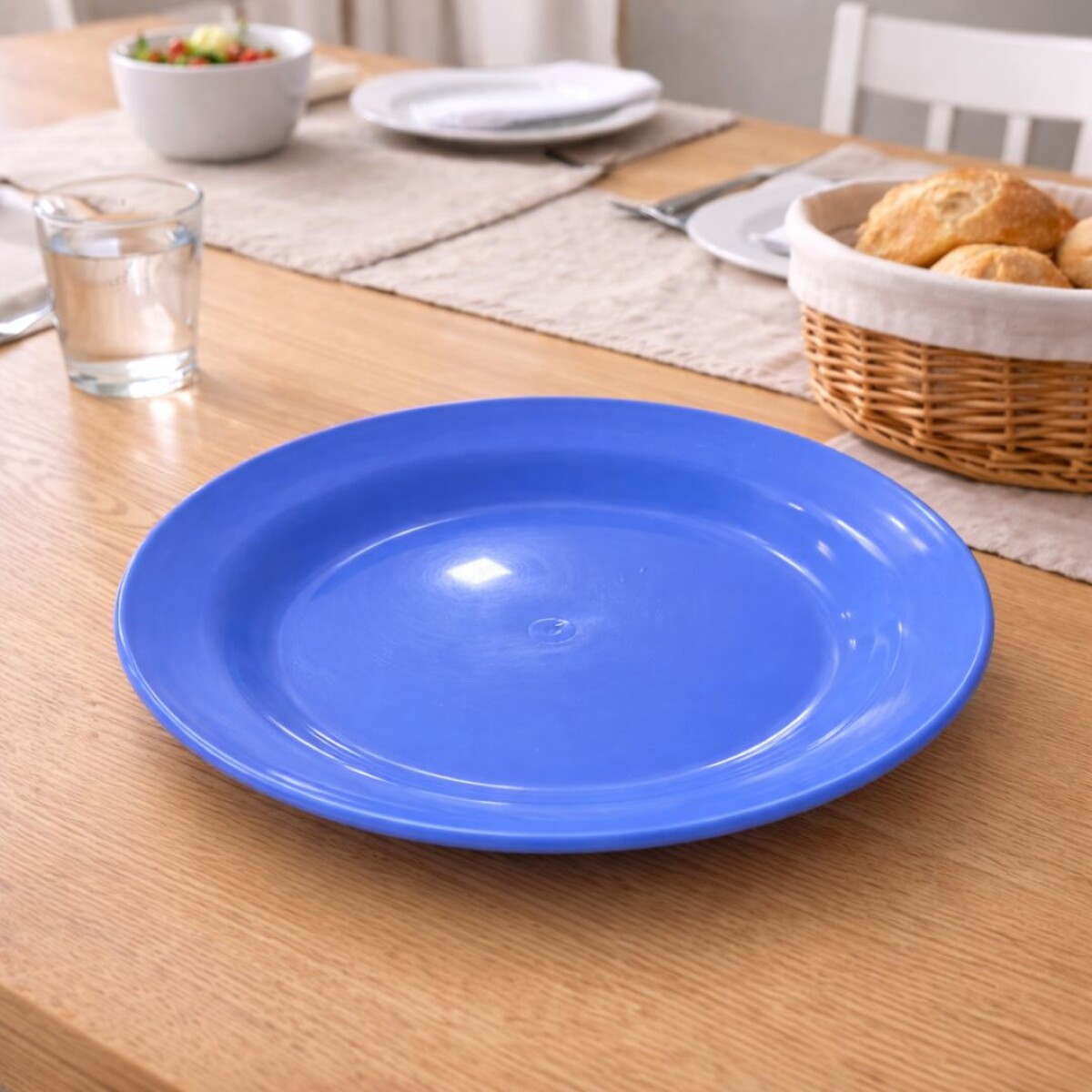 Plato Hondo de Plastico Colores Surtidos 22cm 
