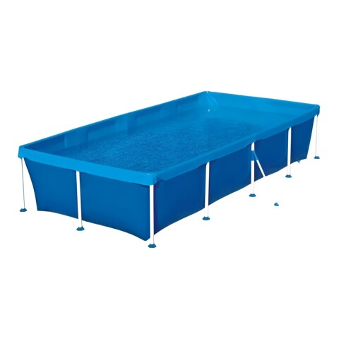 Piscina rectangular con marco de 3000 litros estructurada por Mor Color Blue Piscina Rectangular Con Marco De 3000 Litros Estructurada Por Mor Color Blue