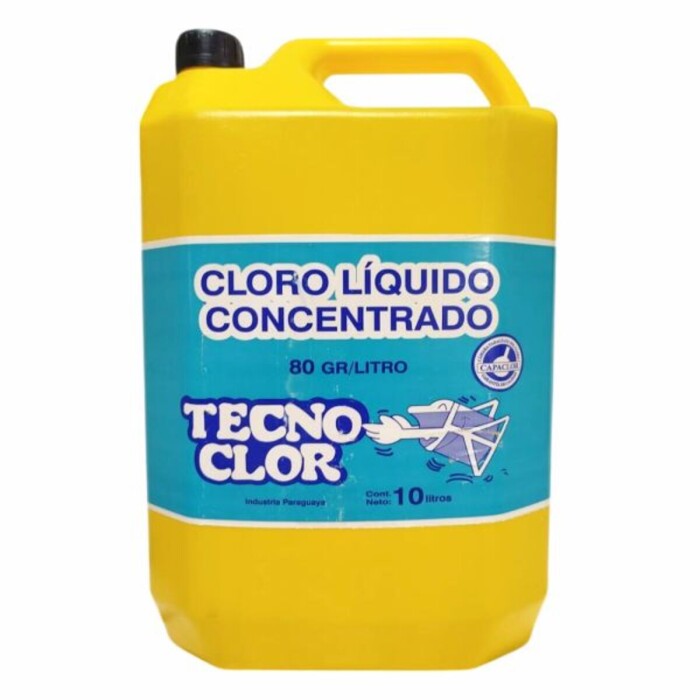 TECNOCLOR CLORO LIQ.X 10 LITROS S/ENVASE única