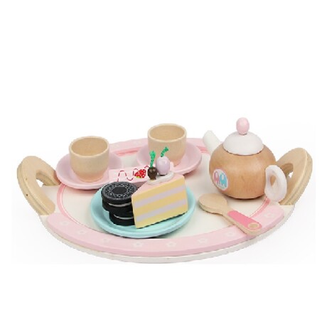 Juego de té en madera con accesorios - 19003 001